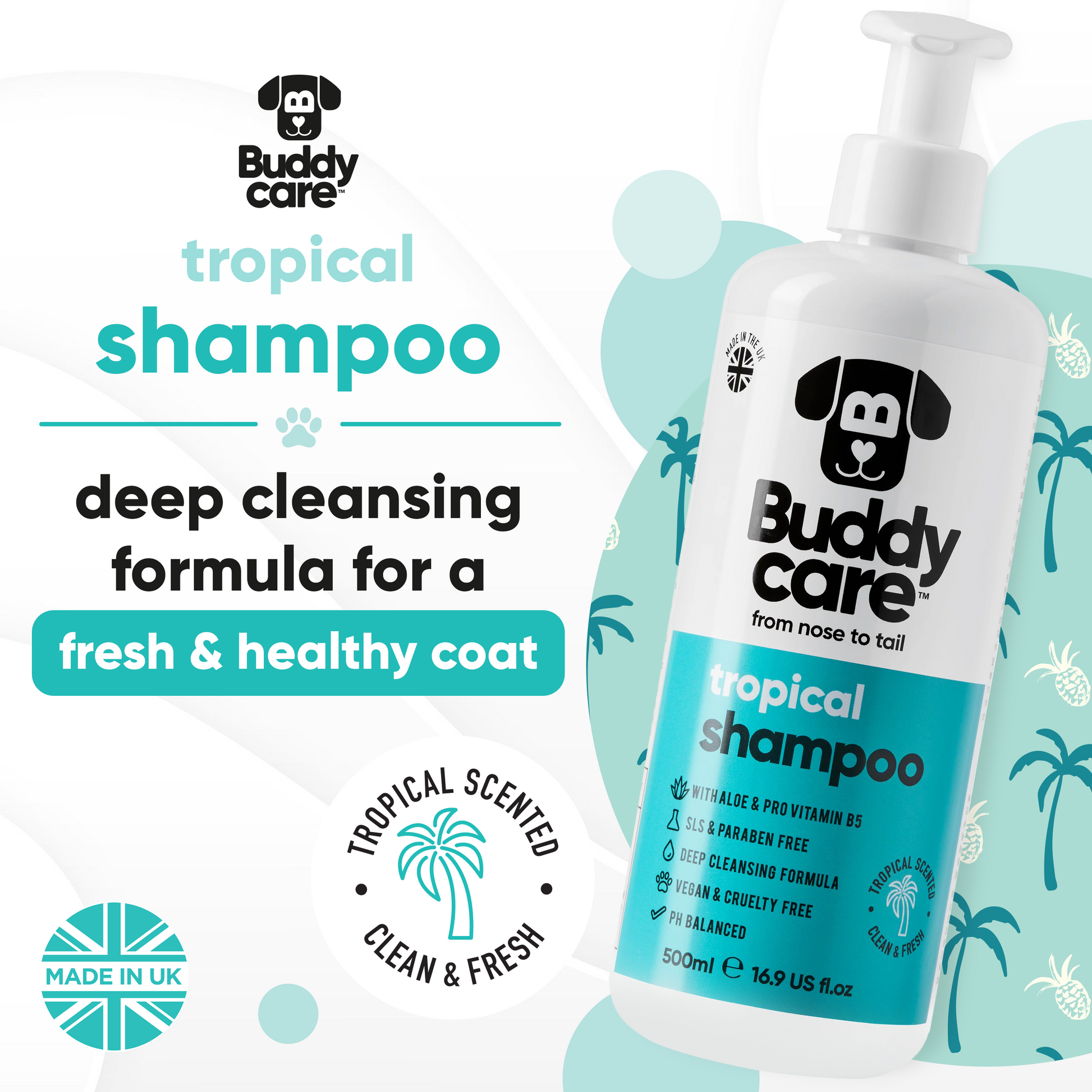 Tropical Dog Shampoo key product benefits