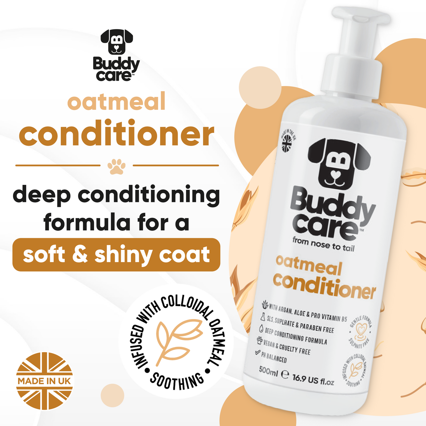 Oatmeal Dog Conditioner key product benefits