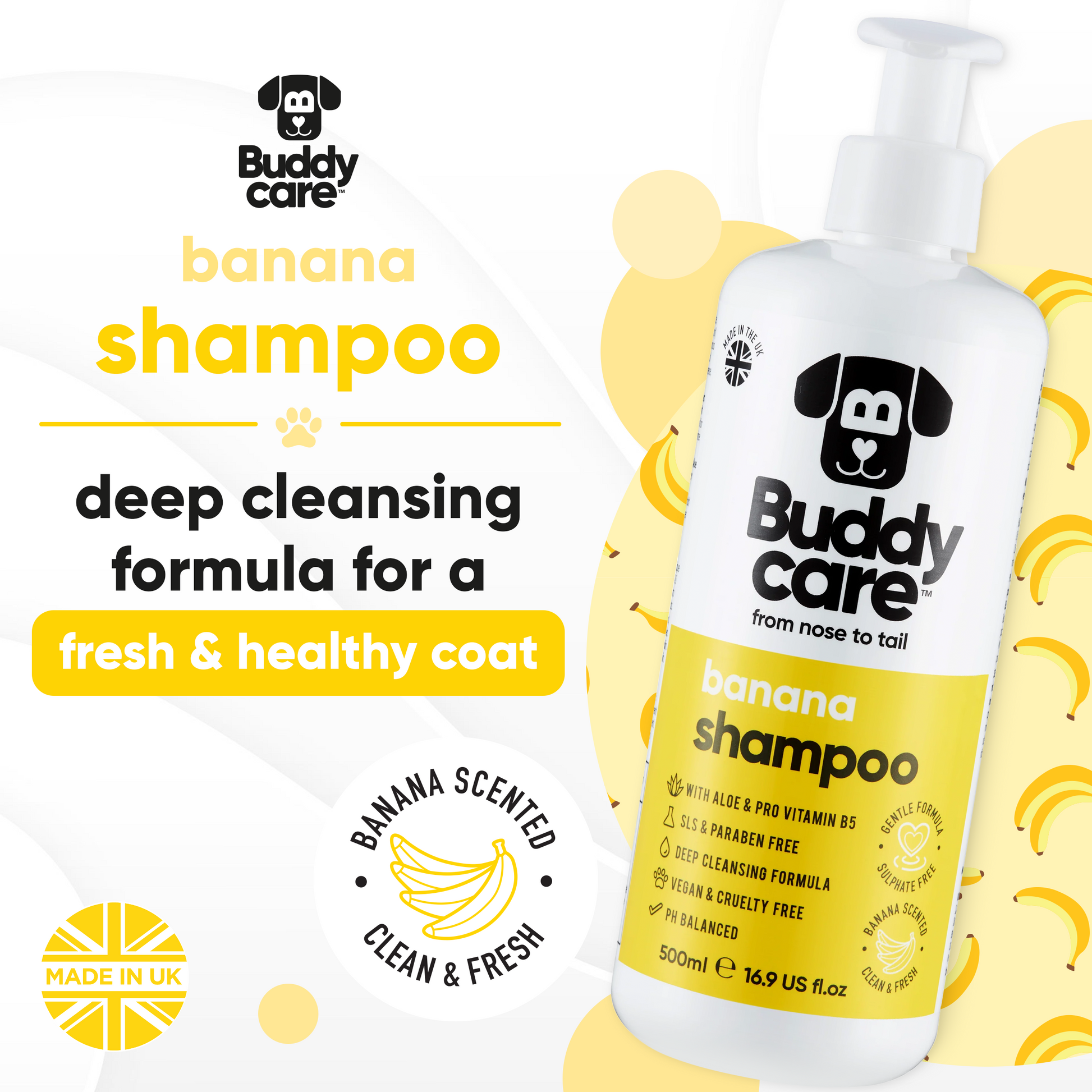 Banana Dog Shampoo key product benefits