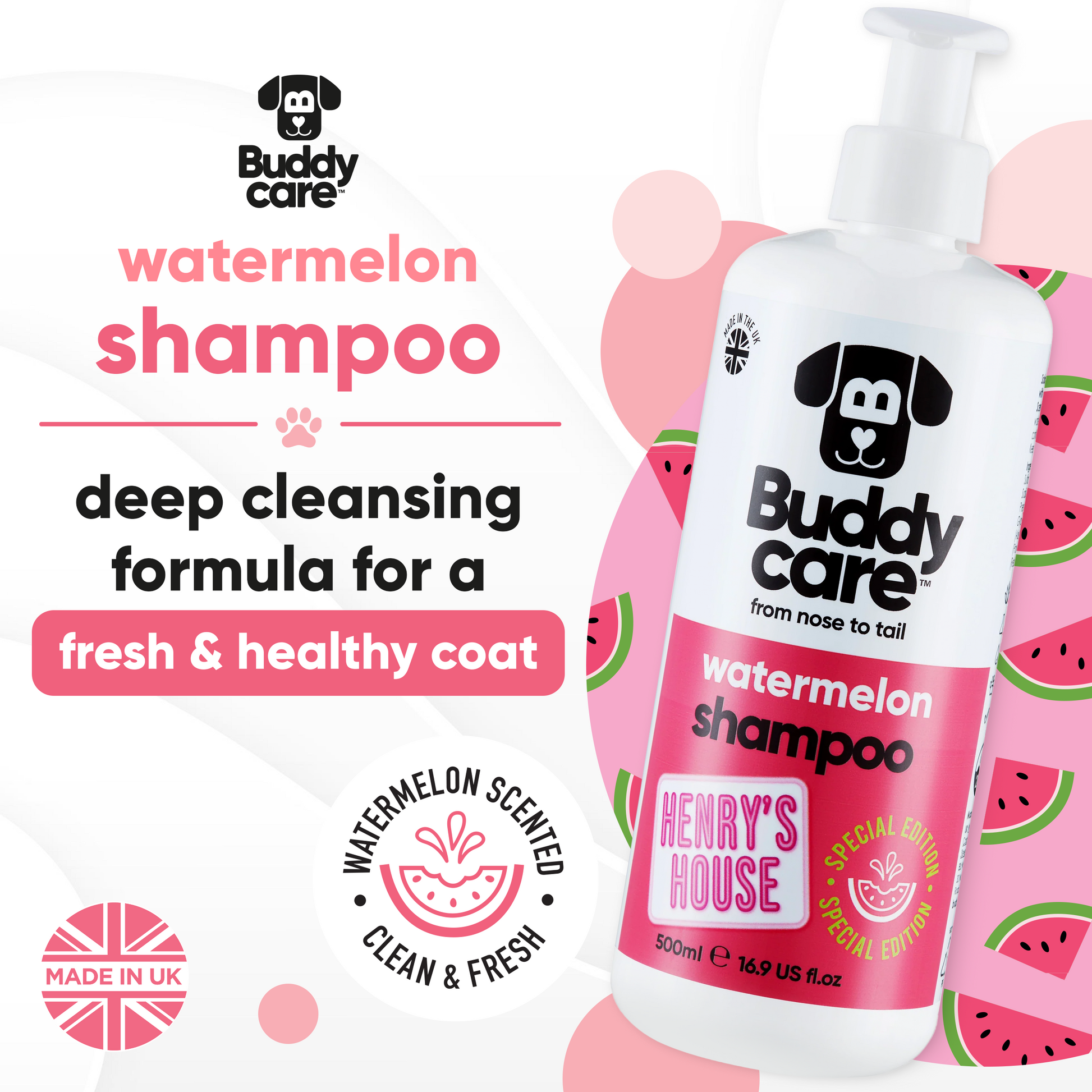 Watermelon Dog Shampoo key product benefits
