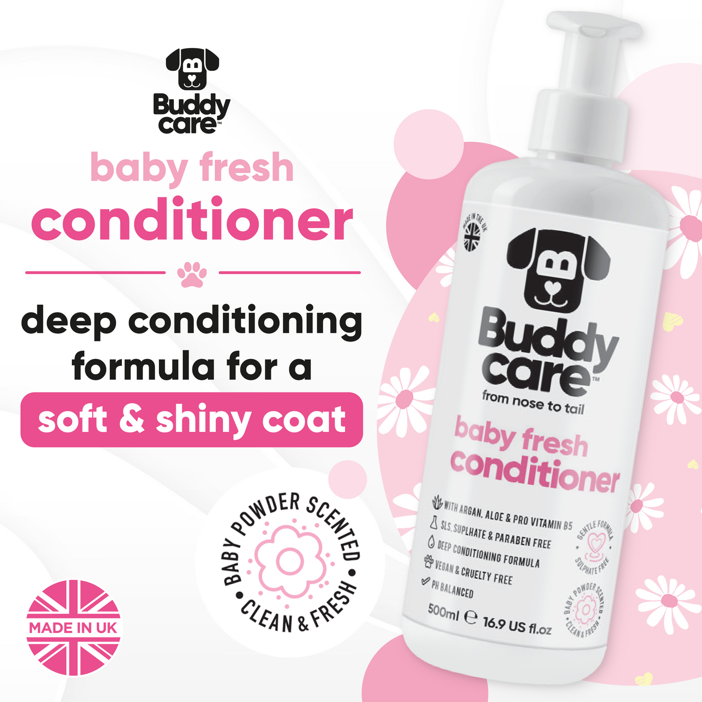 Baby Fresh Dog Conditioner key product benefits