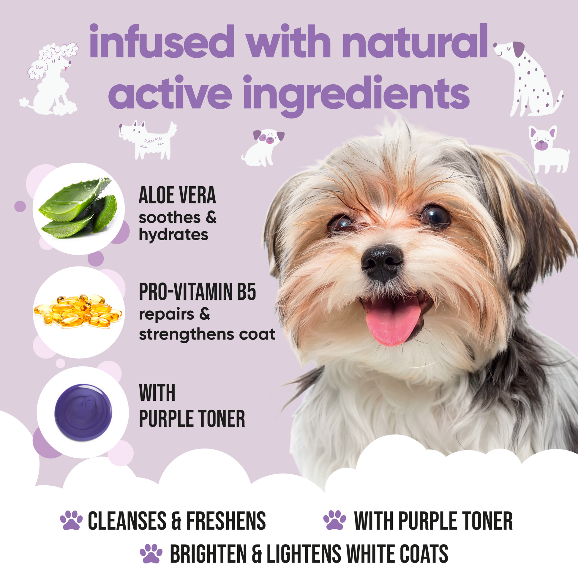 White Dog Shampoo professional coat care formula