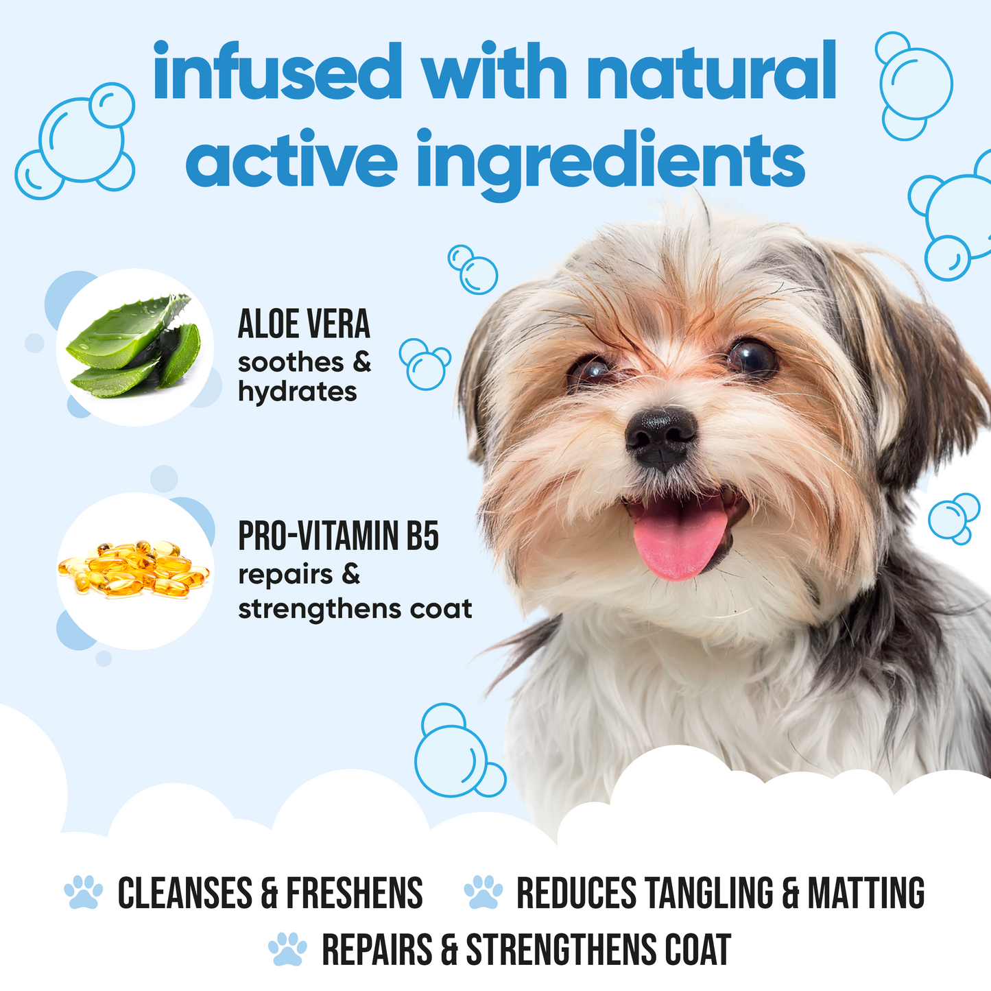 Bubblegum Dog Shampoo professional coat care formula