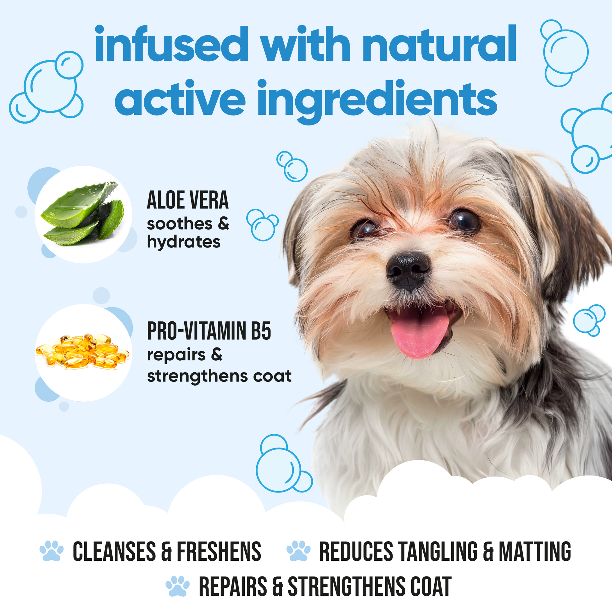 Bubblegum Dog Shampoo professional coat care formula