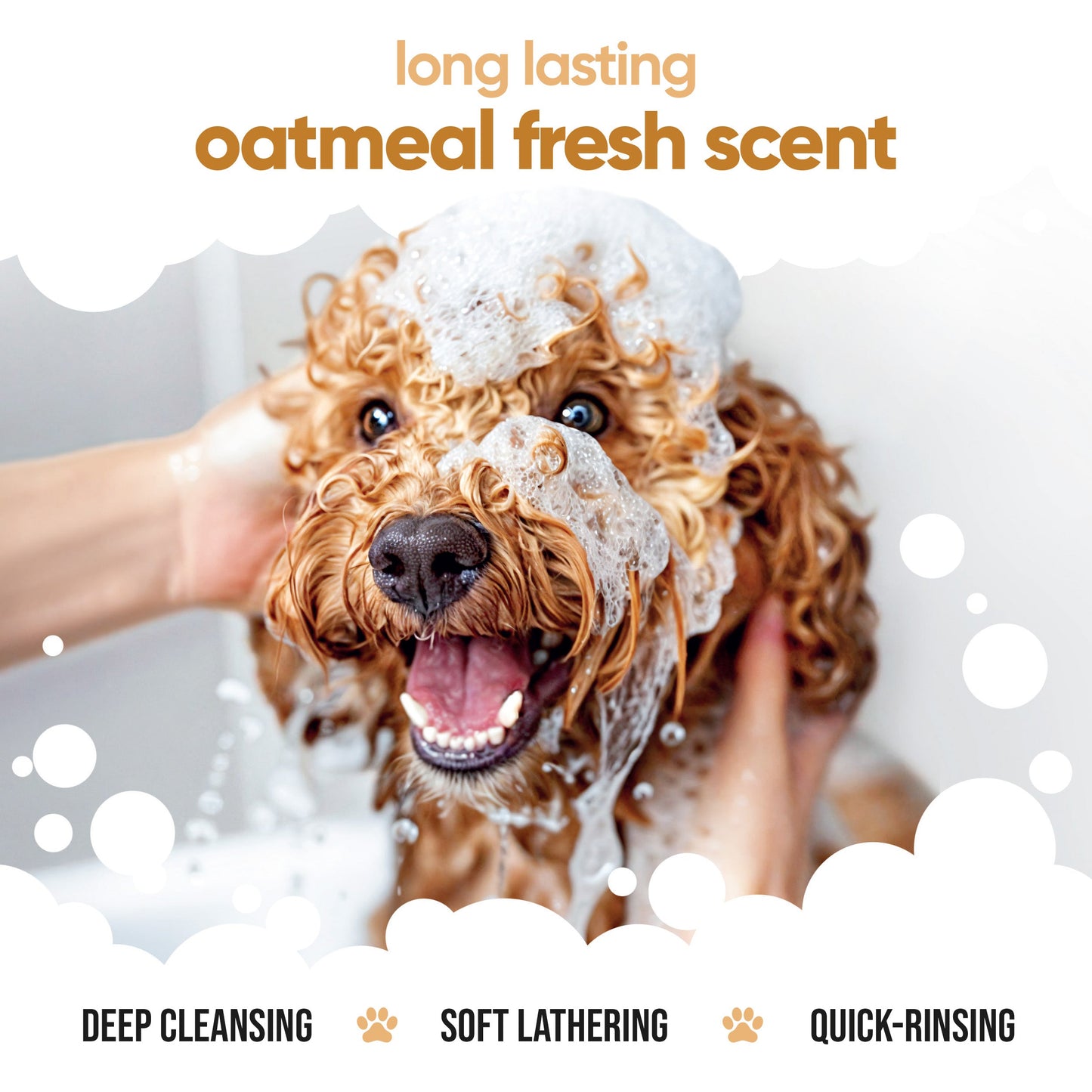 Oatmeal Dog Shampoo gentle pH-balanced grooming formula