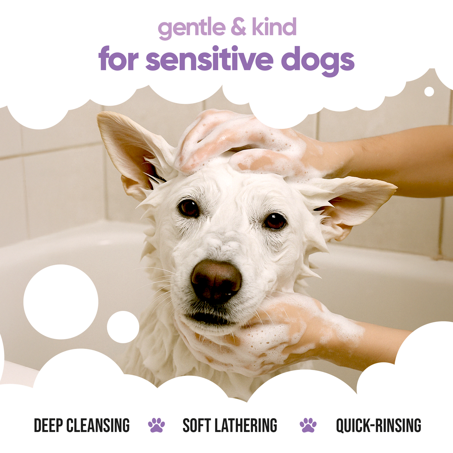 White Dog Shampoo gentle pH-balanced grooming formula