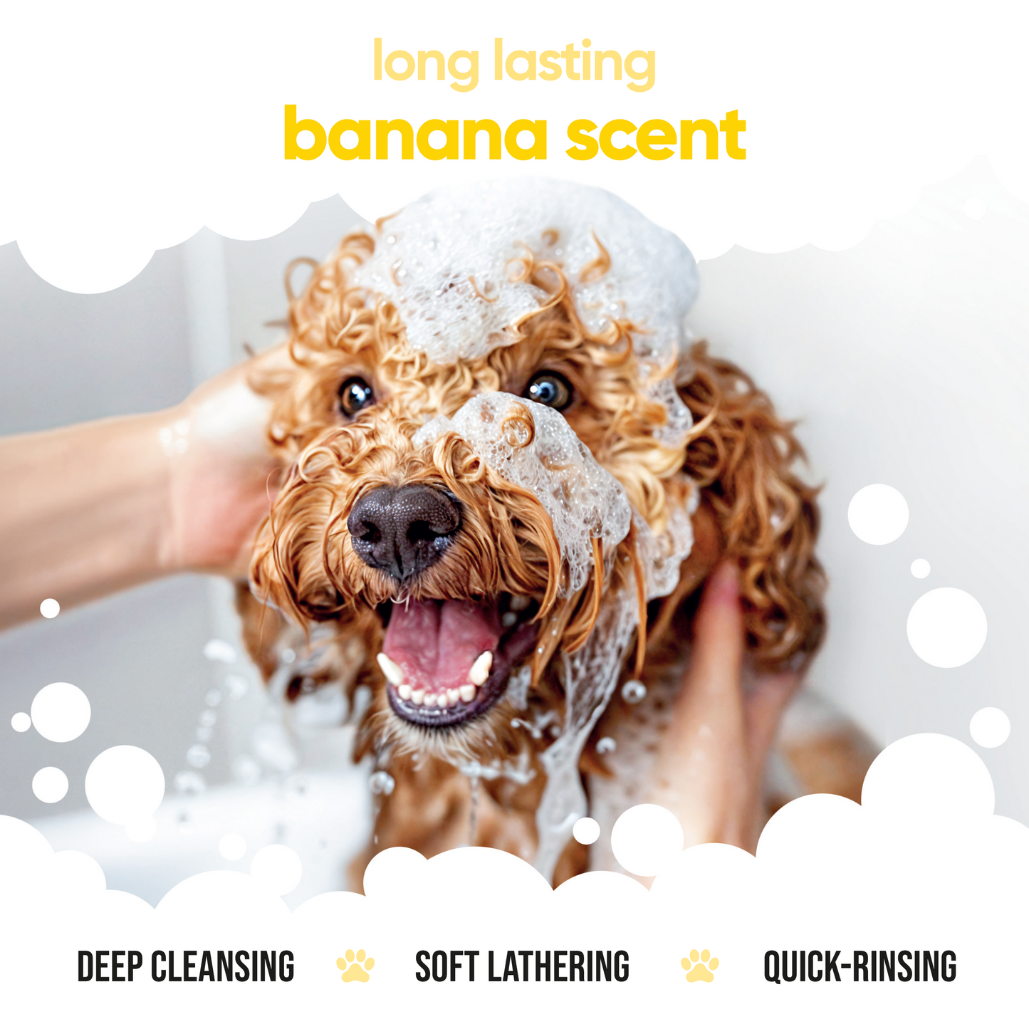 Banana Dog Shampoo gentle pH-balanced grooming formula