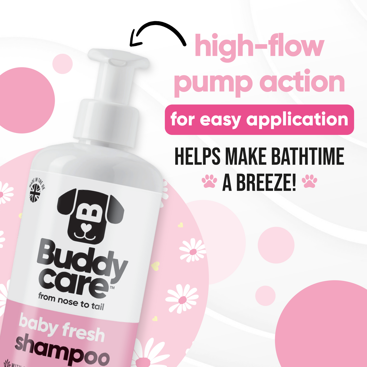 Baby Fresh Dog Shampoo directions and grooming results