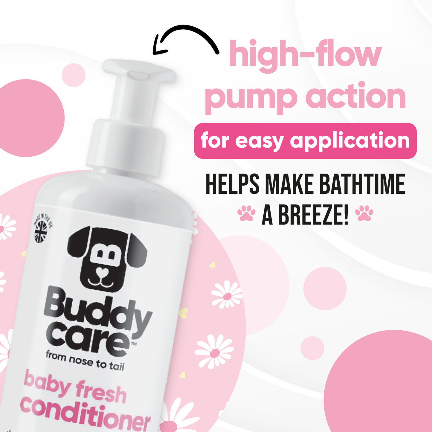 Baby Fresh Dog Conditioner directions and grooming results