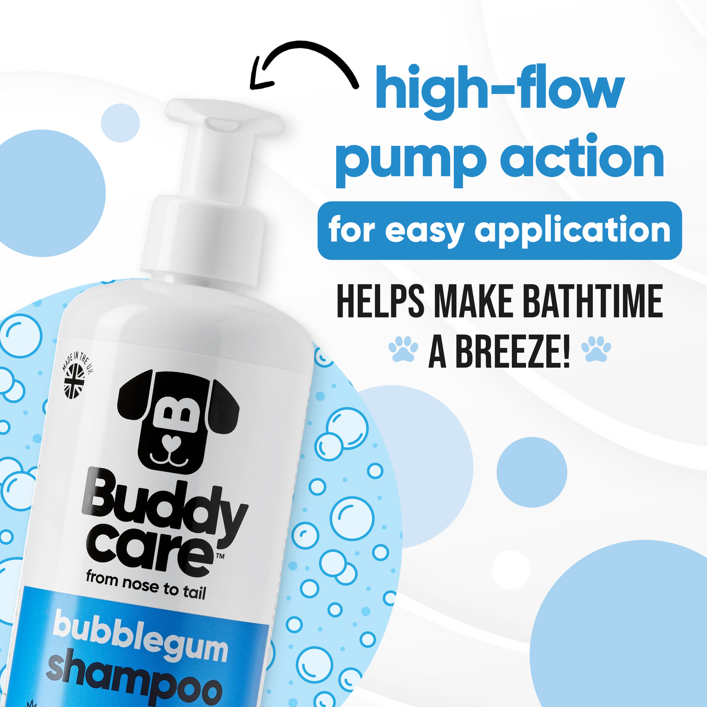 Bubblegum Dog Shampoo directions and grooming results