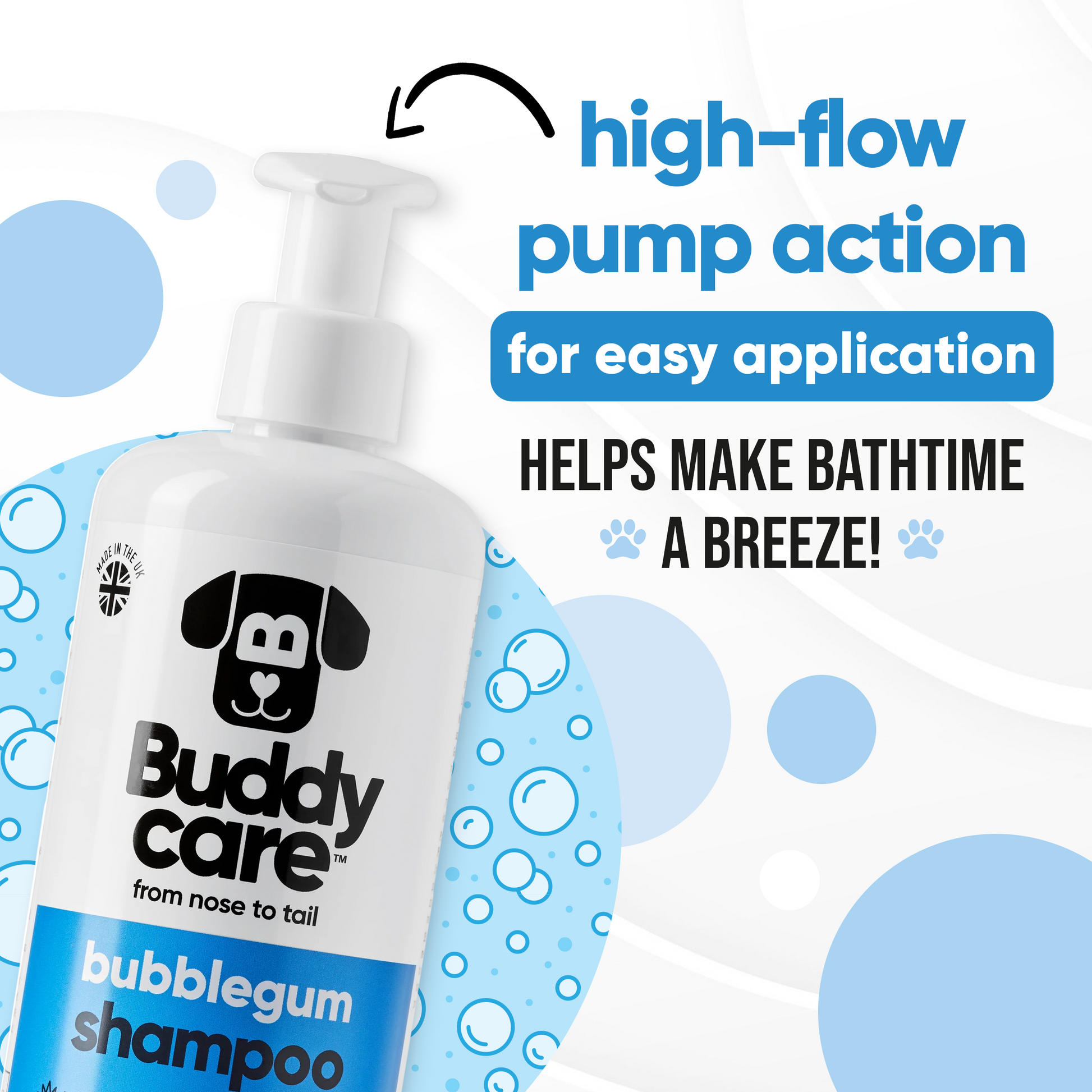 Bubblegum Dog Shampoo directions and grooming results