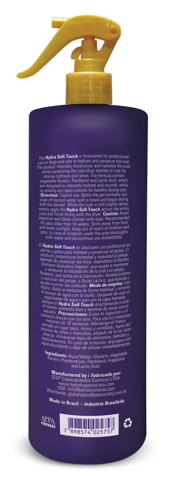 Hydra - Soft Touch Spray Moisturizing/Cauterizing - 500ml