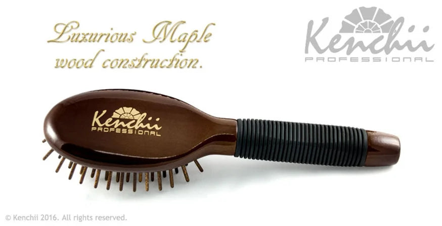 Kenchii Wooden Pin Brush with Maple Body