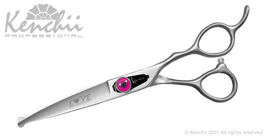 Kenchii Love™ | Curved Balltip Scissors - 6.5" - The Groomers Shop