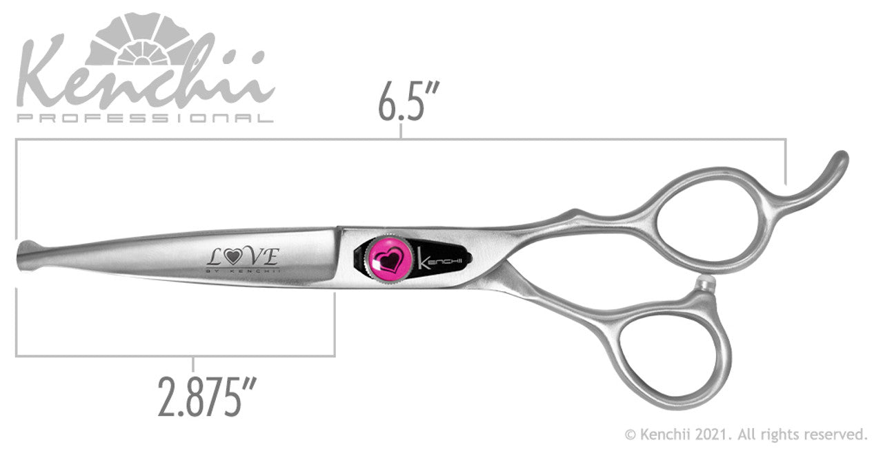 Kenchii Love™ | Balltip Scissors - 6.5" - The Groomers Shop