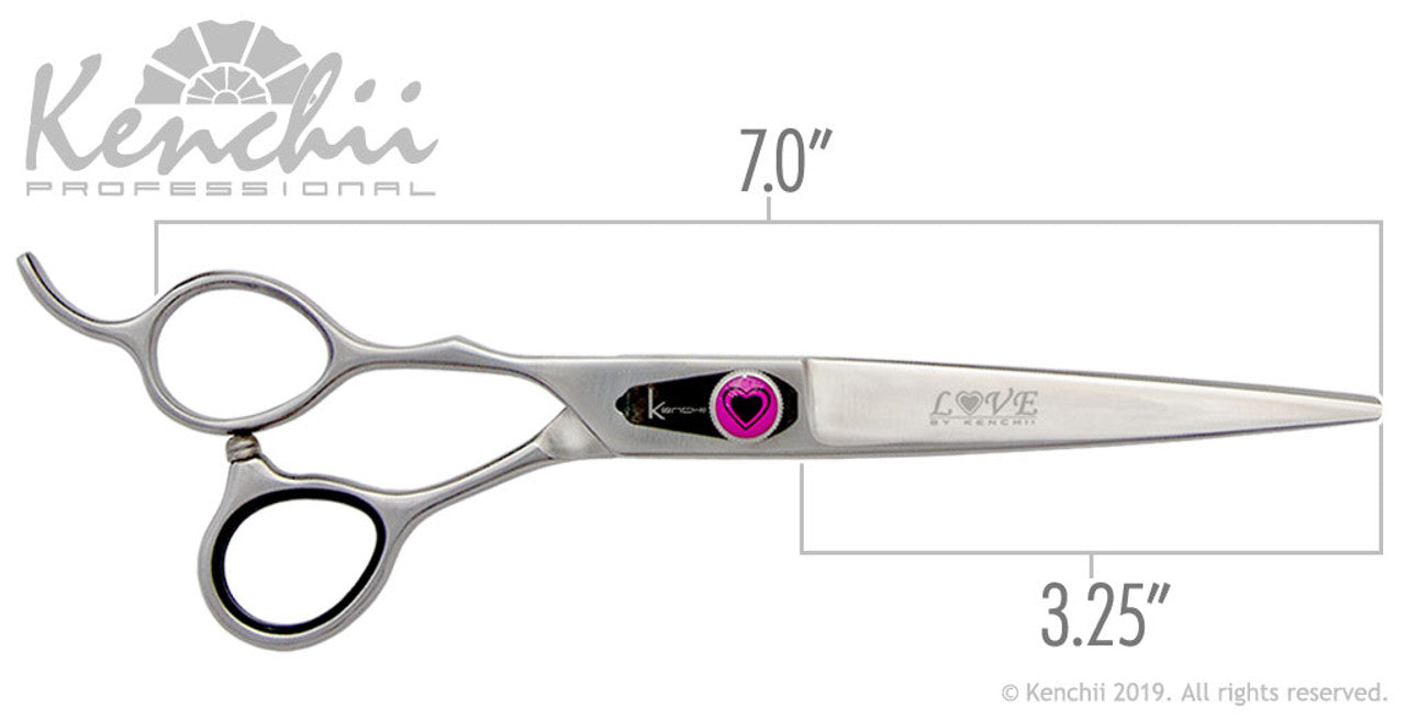 Kenchii Love­™ | 7.0" Scissors | Lefty - The Groomers Shop