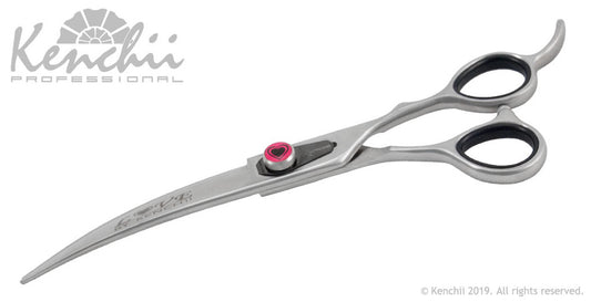 Kenchii Love­™ | 7.0" Curved Scissors - The Groomers Shop