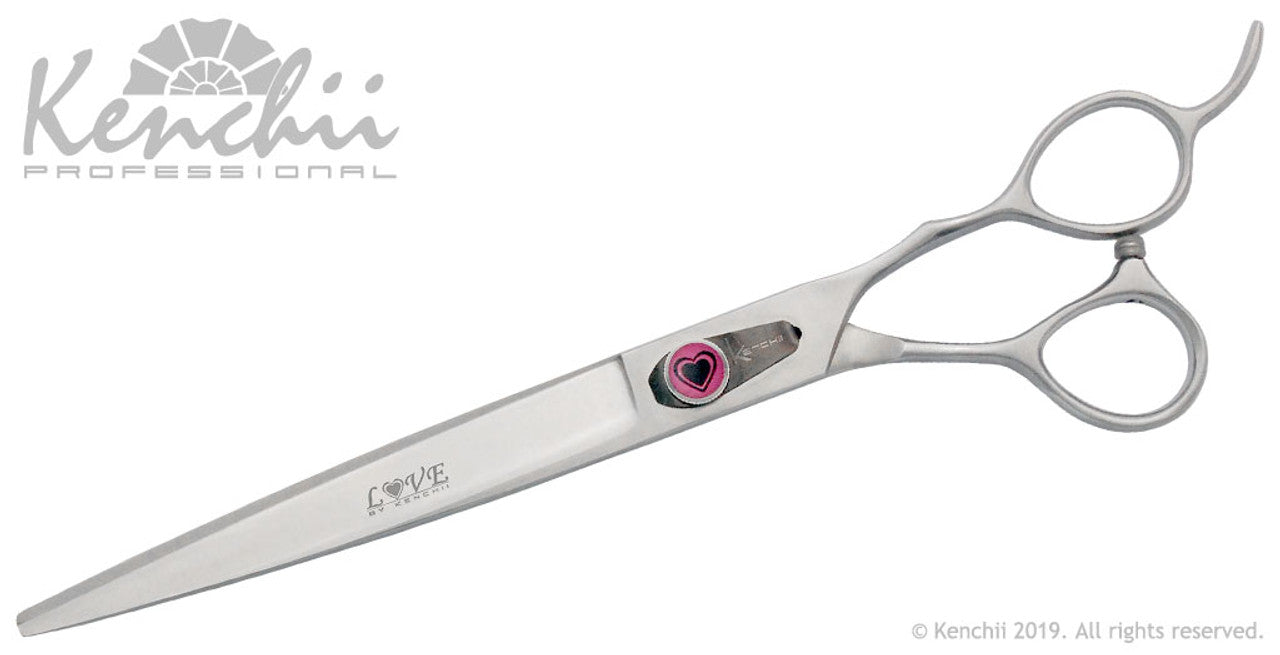 Kenchii Love­™ | 8.0" Curved Scissors - The Groomers Shop