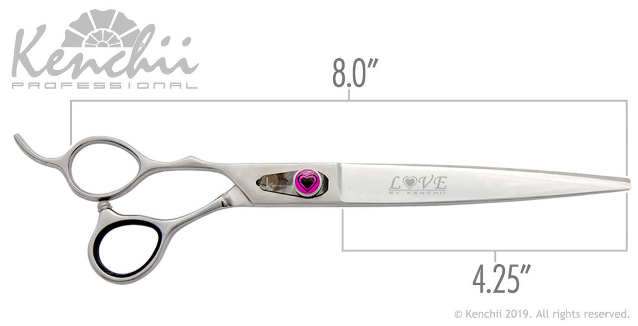 Kenchii Love­™ | 8.0" Scissors | Lefty - The Groomers Shop