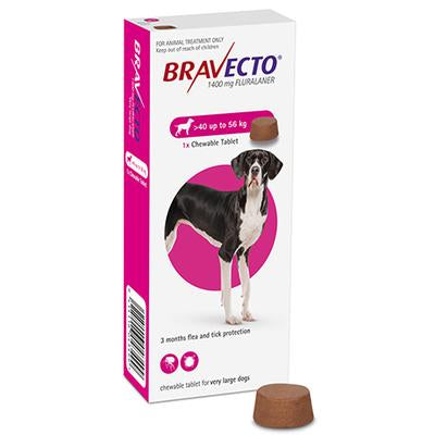 Bravecto Chewable - XL Dog - (40-56kg) - The Groomers Shop